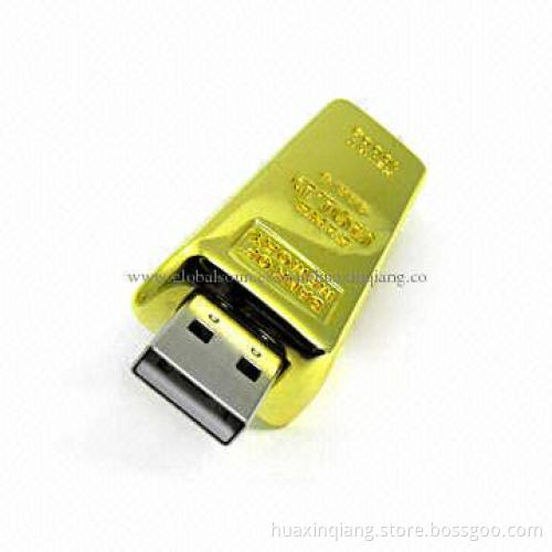USB Flash Memory, Made of Metal Material, Logo Design, 128MB to 64GB Capacity, USB2.0/3.0